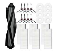 DispRA Compatible With Yeedi Mop Station Pro Robot Vacuums Roller Side Brush Filter Mop Cloths Spare Part Replacement Accessory Kit(Set L)
