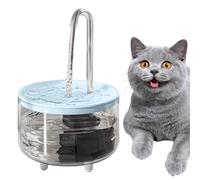 DISPRA Water Fountain, 1L USB Chargable Pet Water Fountain, Wireless Dog Water Fountain Clear Automatic Cat Water Dispenser With Non Slip Rubber Pad To Keep Pets Hydrated And Prevent Dry Burning