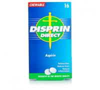 Disprin Direct Chewable Aspirin 16 Tablets