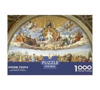 Disputation of The Holy Sacrament Wooden Jigsaw Puzzle Waterproof 1000 Piece Puzzles for Adults Challenging And Brainteasing Home Decoration