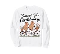 Disregard the Constabulary Funny Cute Capybara Cottagecore Sweatshirt