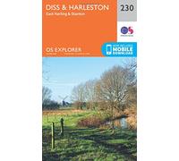 Diss & Harleston Map | East Harling & Stanton | Ordnance Survey | OS Explorer Map 230 | England | Walks | Hiking | Maps | Adventure