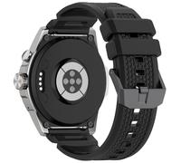 Disscool 24mm Replacement Adjustable Wristbands Compatible with Ticwatch Atlas/Pro 5 Enduro/Pro 5 Comfortable Silicone Wrist with Quick Release Strap Smart Watch Accessories(Black)