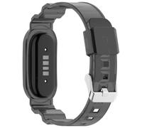 Disscool Replacement Adjustable Wrist Bands Compatible with Google Fitbit Air Soft TPU Wrist Integration Strap with Quick Release for Man Women(Transparent Black)