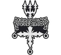 Iron Maiden Patch Dissection Logo Woven Cut-Out One Size Black/White