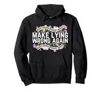 Dissent Make Lying Wrong Again Floral Resist Persist Pullover Hoodie