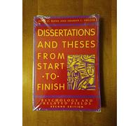 Dissertations and Theses from Start to Finish: Psychology and Related Fields
