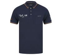 Dissident Ambush Cotton Jersey Polo Shirt with Chest Pocket in Sky Captain Navy M