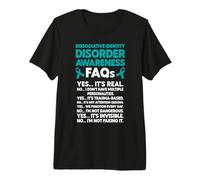 Dissociative Identity Disorder FAQs DID Warrior Premium T-Shirt