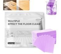 Dissolvable Floor Cleaning Tablets, Floor Cleaner Tablets, Multiple Effect The Floor Clean, Multi Surface Cleaner, Floor Cleaning Sheets for Mopping, for Hardwood, Tile, Laminate&More (Purple, 100PCS)