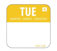 Dissolvable Food Rotation Labels Tuesday (Pack of 1000) - U778