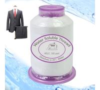 Dissolvable Sewing Thread - Water Soluble, Biodegradabĺe White | Quilting Crafts Balloon String Hanging Tags Temporary Stîtch DIY Eco Friendly Fabric Project Supply Valuable Time-Saving Tool