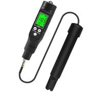 Dissolved Oxygen Meter for Aquaculture and Aquarium, Smart Wireless Water Quality Tester, Real-time Data Control, LCD Backlit Display, Auto Temp Compensation, Detachable 5.9 in / 15 cm Probe
