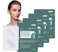 Dissolving Microneedle Eye Patches, 4PCS Hydrating Anti W-rinkle Patches, Natural Micros Needle P-atches with Hyaluronic Acid, Brightening Gel Eye M-asks Smooth Fines Lines, for All Skin Types