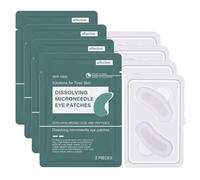 Dissolving Microneedle Eye Patches, 4PCS Nano Microneedle Eye Patch, Micros Needle Antiwrinkles Patches for Dark Circles Puffys Eyes, Hyaluronic Acid Hydrating Gel Brightening Eyes Patch Skincare