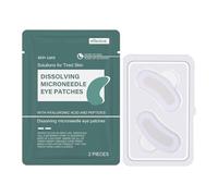Dissolving Microneedle Eye Patches | Pack of 2 Micros Needle Patches | Nano Microneedle Patch Eye with Hyaluronic Acid & Peptides | Moisturizing Under Eyes Care Patch for Removing Dark Circles