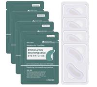 Dissolving Microneedle Eye Patches | Pack of 8 Micros Needle Patches | Nano Microneedle Patch Eye Masks with Hyaluronic Acid & Peptides | Moisturizing Under Eyes Care Patch for Removing Dark Circles