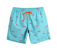 Dissolving Swim Trunks Birthday Prank Funny Bachelor Beach Party Gift for Your Bro Lose his Swim Shorts in The Swimming Pool, Peacock Blue, XL