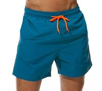 Dissolving Swim Trunks Prank Shorts Funny Gift for Brother Boyfriend Bachelor Beach Party in The Swimming Pool, Aqua Blue, 3XL