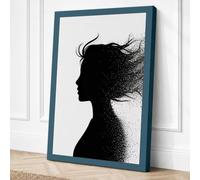 Dissolving Thought Minimalist Canvas Wall Art Print 24x16 Inch (61 x 41 cm)