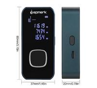 Distance Meter - High Accuracy ±2mm, 196ft Range with Continuous Measurement, Real - Time Data Display, Type - C Rechargeable for Indoor & Outdoor Use