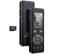 DISTANCEE 64GB Digital Voice Recorder Device 7-Level Voice Activation Audio Recording Device 20-Level DSP Clarity Control Dictaphone Voice Recorder Voice Activated Recorder with Playback