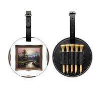 Distant Mountains and Rivers Black Golf tee Storage Bag - Easy to Carry Around and More efficient in Playing Golf