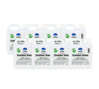 Distilled Water - 100% Pure Steam Distilled H2O - 1100ml - 8 Pack