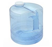Distilled Water Jug, Large Capacity Water Storage Container with Handle Transparent Plastic Carafe for Countertop Distillers, Blue
