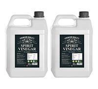 Distilled White Vinegar Perfect For Cooking - Pickling - Marinating - Cleaning - Laundry - Killing Weeds - Baking - Dishwasher - Pure White Spirit Vinegar UK Produced by PSN, 10 Litres (5L x 2)