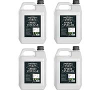 Distilled White Vinegar 20 LITRE (5L Pack of 4) Perfect For Cooking - Pickling - Marinating - Cleaning - Laundry - Killing Weeds - Baking - Dishwasher Pure White Spirit Vinegar UK MADE by PSN