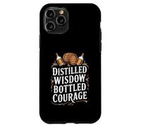 Distilled Wisdom Bottled Courage - Bourbon Quote Case for iPhone 11 Pro