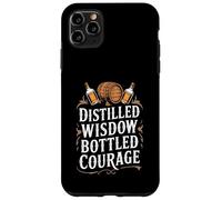 Distilled Wisdom Bottled Courage - Bourbon Quote Case for iPhone 11 Pro Max