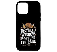Distilled Wisdom Bottled Courage - Bourbon Quote Case for iPhone 12 mini