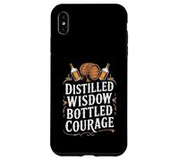 Distilled Wisdom Bottled Courage - Bourbon Quote Case for iPhone XS Max