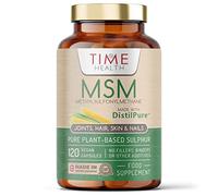 DistilPure MSM - Plant-Derived Sulphur 1000mg Capsules - UK Manufactured - Zero Additives - Pullulan (120 Capsule Pouch)