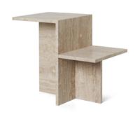 Distinct Travertine Side Table Beige