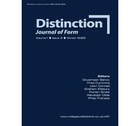 Distinction. Journal of Form. Volume 1, Issue 2, Winter 2025