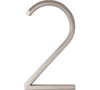 Distinctions 844702 Brushed Nickel Upgraded 5" Floating House Number 2