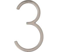 Distinctions 844703 Brushed Nickel Upgraded 5" Floating House Number 3