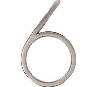 Distinctions 844706 Brushed Nickel Upgraded 5" Floating House Number 6