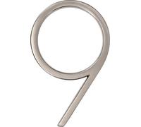 Distinctions 844709 Brushed Nickel Upgraded 5" Floating House Number 9, 5-Inch