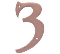 Distinctions 90593 Brushed Copper House Number 3, 5-Inch
