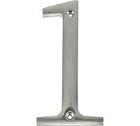 Distinctions Brushed Nickel 1 843321 Flush-Mount 4-Inch House Number
