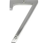 Distinctions by Hillman 843327 4-Inch Brushed Nickel Flush-Mount House Number 7, 1 Count (Pack of 1)