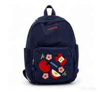 Distinctive Backpack with an Apple Blossom Pattern School Bag