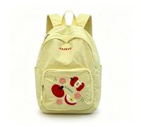 Distinctive Backpack with an Apple Blossom Pattern School Bag