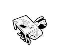 Distinctive Elegant Irritable Worker Brooch Stylish Badge For Trendy Professionals Seek To Showcase Individuality Unique Office Accessory