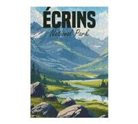 Distinctive Jigsaw Puzzle for Adults, Ecrins National Park, 300 PCS