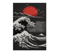 Distinctive Jigsaw Puzzle for Adults, Kanagawas Silent Fury, 300 PCS